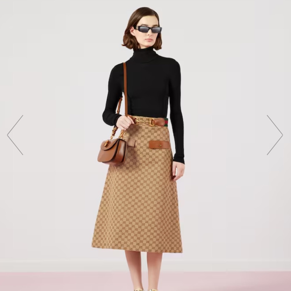 Gucci Fine Rib Knit Wool Turtleneck